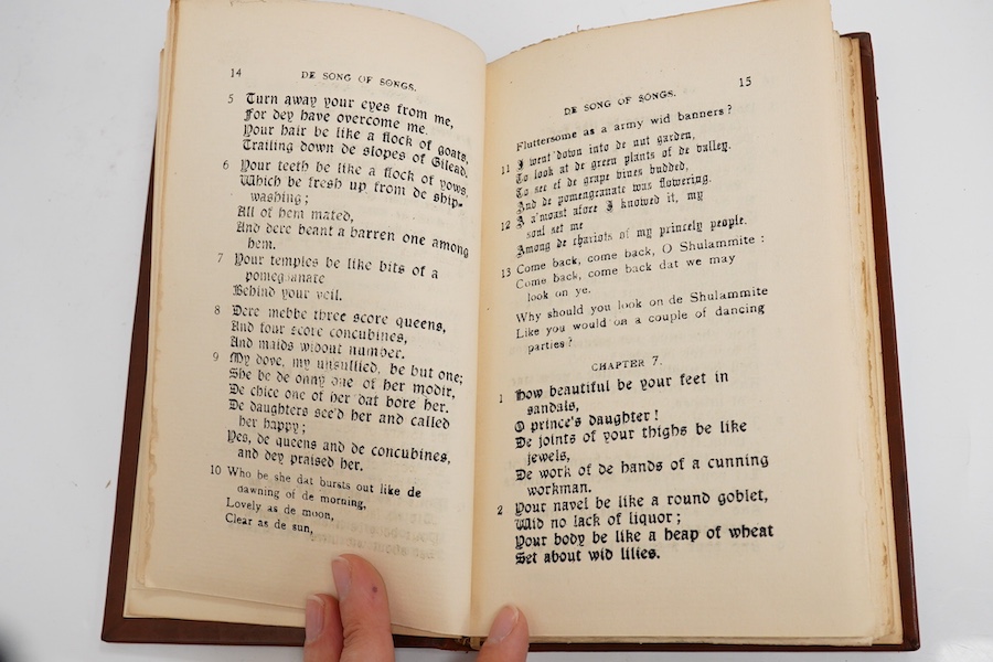 Richards, James - Bits from de old book, being one or more bits from each of de sixty six books of de Bible. Put into de Sussex tongue by Jim Cladpole, Tunbridge Wells, 1936 [BW7142], first edition, of 120 copies, 8vo, S